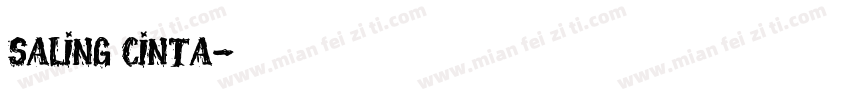 Saling Cinta字体转换